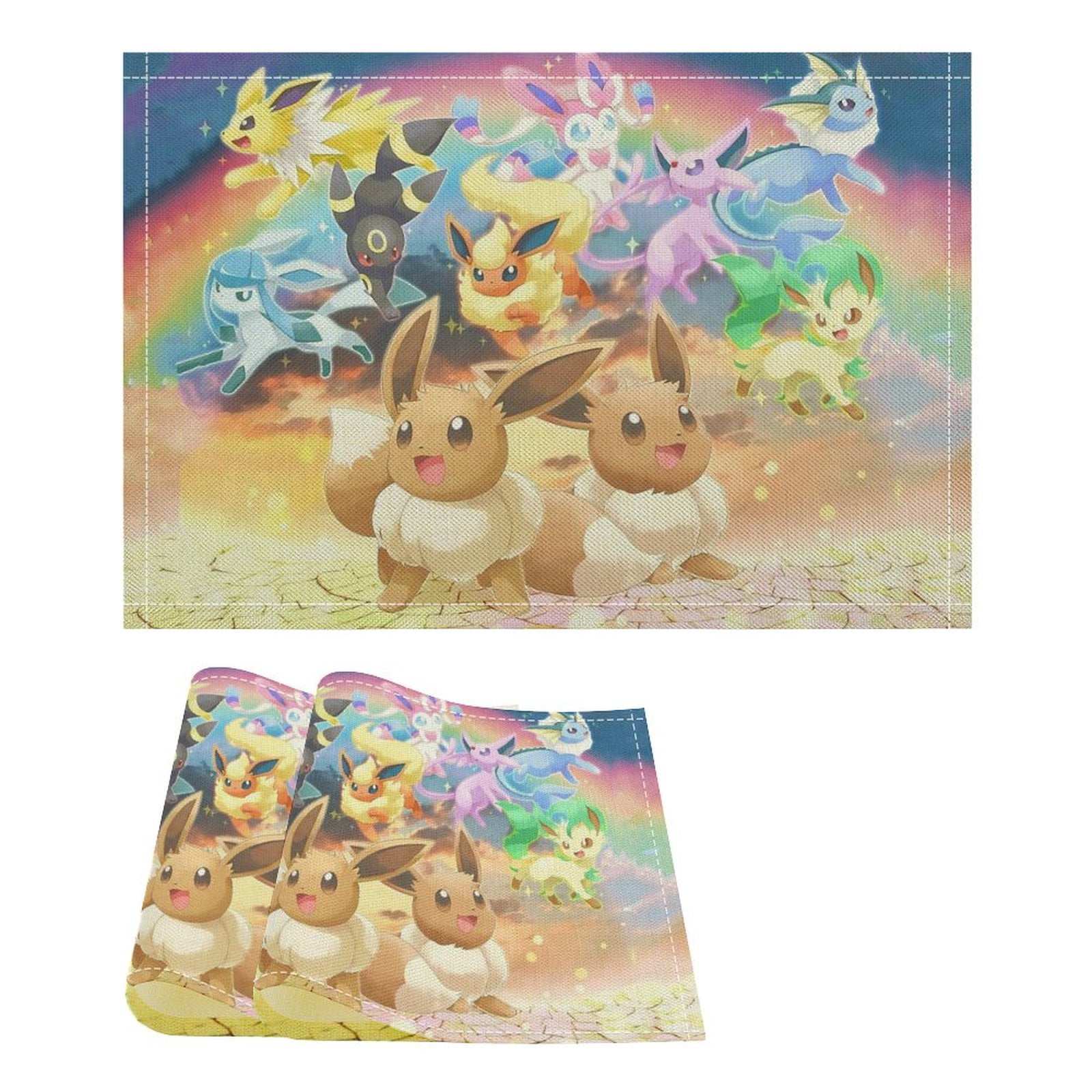 Eevee Linen Placemat, Tabletop Decor Reusable Washable Party ...