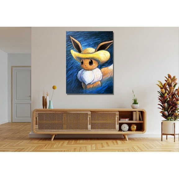 Eevee Style Wall Decor Modern Home Artwork, Unframed Poster