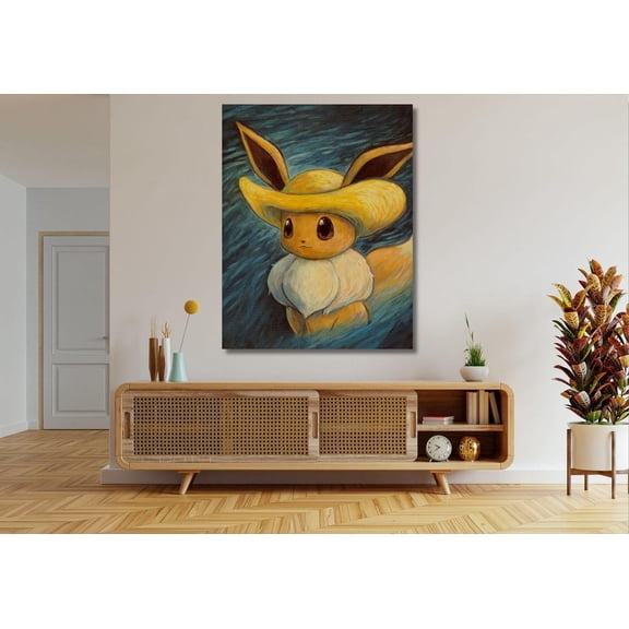 Eevee Style Wall Decor Modern Home Artwork, Unframed Poster