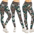 thumbnail image 1 of Eevee Women's Ultra Soft Patterned Leggings - Plus Size Pastel Aztec, 1 of 1