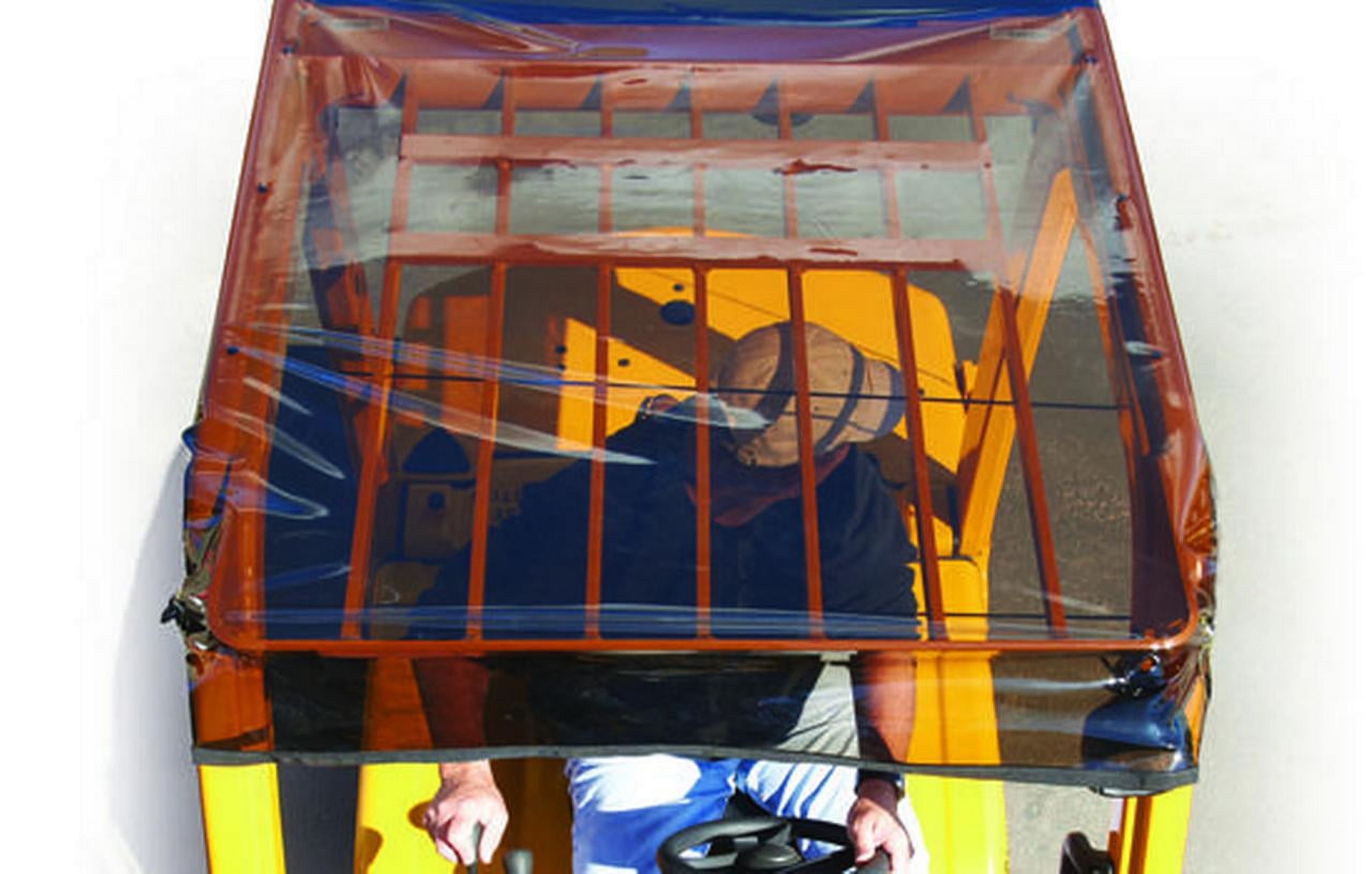 Universal Heavy Duty Tinted Vinyl Forklift Sun & Rain Canopy