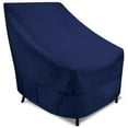 thumbnail image 1 of Eevelle Meridian High Back Patio Chair Cover  Marinex Marine Grade Fabric Durable 600D Polyester - Outdoor Lawn Furniture Chair Covers - Weather Protection - 34"H x 23"W x 31"D - Navy, 1 of 8