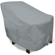 Eevelle Meridian Patio Adirondack Chair Cover Marinex Marine Grade Fabric Durable 600D Polyester - Outdoor Lawn Furniture Chair Covers - Weather Protection - 36"H x 33.5"W x 31.5"D - Silver