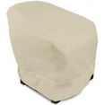 thumbnail image 1 of Eevelle Meridian Patio Arm Chair Cover  Marinex Marine Grade Fabric Durable 600D Polyester - Outdoor Lawn Furniture Chair Covers - Weather Protection - 32"H x 43"W x 38"D - Khaki, 1 of 8