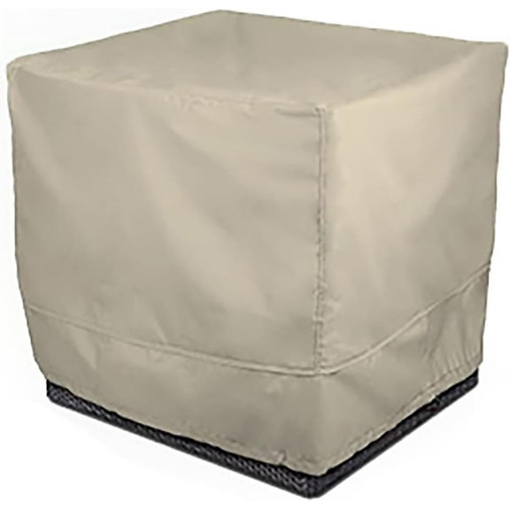 Eevelle Meridian Patio Modular Sectional Club Chair Cover Marinex Marine Grade Fabric Durable 600D Polyester - Outdoor Lawn Chair Covers - Weather Protection - 30"H x 34"W x 34"D, Khaki