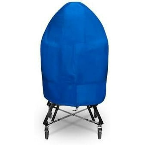 Eevelle Meridian Patio Komado Ceramic BBQ Grill Cover for Outdoor Grill - Marine Grade Fabric - Durable - Waterproof Covers - All-Weather Protection  40" H x 22" Diameter, Royal Blue