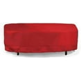 thumbnail image 1 of Eevelle Meridian Patio Rectangular Table Cover with Marine Grade Fabric - Outdoor Table Cover - 600D Furniture Set Covers for Dining Table - Easy to Install - 25"H x 54"L x 36"W, Red, 1 of 9