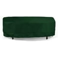 thumbnail image 1 of Eevelle Meridian Patio Rectangular Table Cover with Marine Grade Fabric - Outdoor Table Cover - 600D Furniture Set Covers for Dining Table - Easy to Install - 25"H x 92"L x 60"W, Hunter Green, 1 of 9