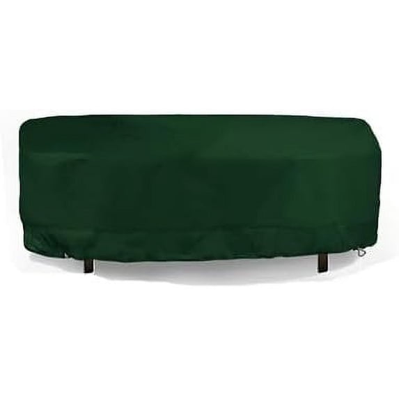 Eevelle Meridian Patio Rectangular Table Cover with Marine Grade Fabric - Outdoor Table Cover - 600D Furniture Set Covers for Dining Table - Easy to Install - 25"H x 92"L x 60"W, Hunter Green