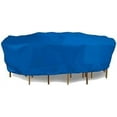 thumbnail image 1 of Eevelle Meridian Patio Rectangular Table Set Cover with Marine Grade Fabric - Outdoor Table Cover - 600D Furniture Set Cover for Dining Table - Easy to Install - 25.5"H x 108"L x 82"W, Royal Blue, 1 of 9