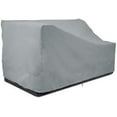 thumbnail image 1 of Eevelle Meridian Patio Right Arm Sectional Loveseat Cover - Made with Marinex Marine Grade Fabric - Waterproof Covers - Outdoor Cover, All-Weather Protection - 34"L x 58"W x 30"H - Silver, 1 of 9