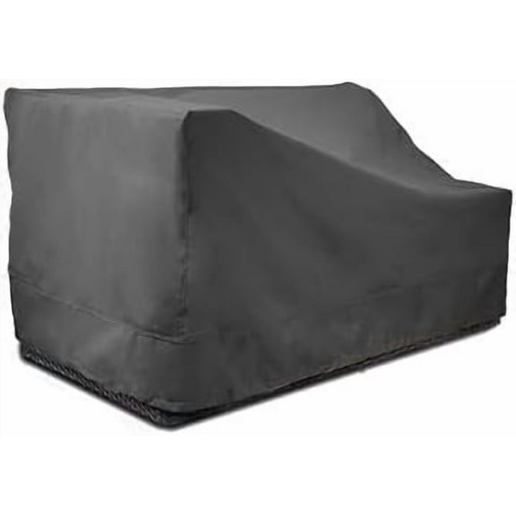 Eevelle Meridian Patio Right Arm Sectional Loveseat Cover - Made with Marinex Marine Grade Fabric - Waterproof Covers - Outdoor Cover, All-Weather Protection - 34"L x 58"W x 30"H - Charcoal Gray