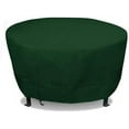 thumbnail image 1 of Eevelle Meridian Patio Round Table Cover with Marine Grade Fabric - Waterproof Outdoor Firepit Cover - Furniture Set Covers for Dining Table - Easy to Install -  30"H x 116"D, Hunter Green, 1 of 9