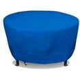 thumbnail image 1 of Eevelle Meridian Patio Round Table Cover with Marine Grade Fabric - Waterproof Outdoor Firepit Cover - Furniture Set Covers for Dining Table - Easy to Install -  30"H x 112"D, Royal Blue, 1 of 9