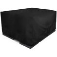 thumbnail image 1 of Eevelle Meridian Patio Sectional Set Cover  Marinex Marine Grade Fabric Durable 600D Polyester - Outdoor Lawn Furniture Set Covers - All-Weather Protection -  68"D x 138"W x 30"H, Black, 1 of 9