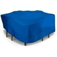 thumbnail image 1 of Eevelle Meridian Patio Square Table Set Cover with Marine Grade Fabric - Outdoor Table Cover - 600D Furniture Set Covers for Dining Table - Easy to Install - 25.5"H x 96"L x 96"W, Royal Blue, 1 of 9