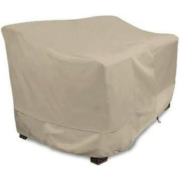 Eevelle Patio Bench Cover - Marinex Marine Grade Fabric - Waterproof - Outdoor Bench Covers - Durable Lawn Patio Loveseat Cover - All-Weather Protection - 31"H x 55"L x 32.5"W - Khaki