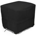 thumbnail image 1 of Eevelle Patio Square Ottoman Cover with Marine Grade Fabric  Waterproof Outdoor Ottoman Cover - 600D Furniture Set Covers for Ottoman - Easy to Install -  17"H x 30"L x 30"W, Black, 1 of 9