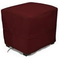thumbnail image 1 of Eevelle Patio Square Ottoman Cover with Marine Grade Fabric - Waterproof Outdoor Ottoman Cover - Furniture Set Covers for Ottoman - Easy to Install -  17"H x 26"L x 26"W, Burgundy, 1 of 9