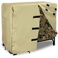thumbnail image 1 of Eevelle Portofino PFLRS Outdoor Backyard Patio UV Log Rack Cover Tan Small, 1 of 7