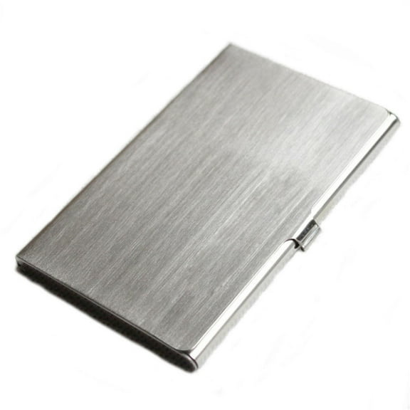 Eewia Business Card Holder Clearance! Metal Business Card Holder for Men and Women Pocket Business Card Case Slim Business Card Wallet Business Card Holders Name Card Holder Stainless Steel