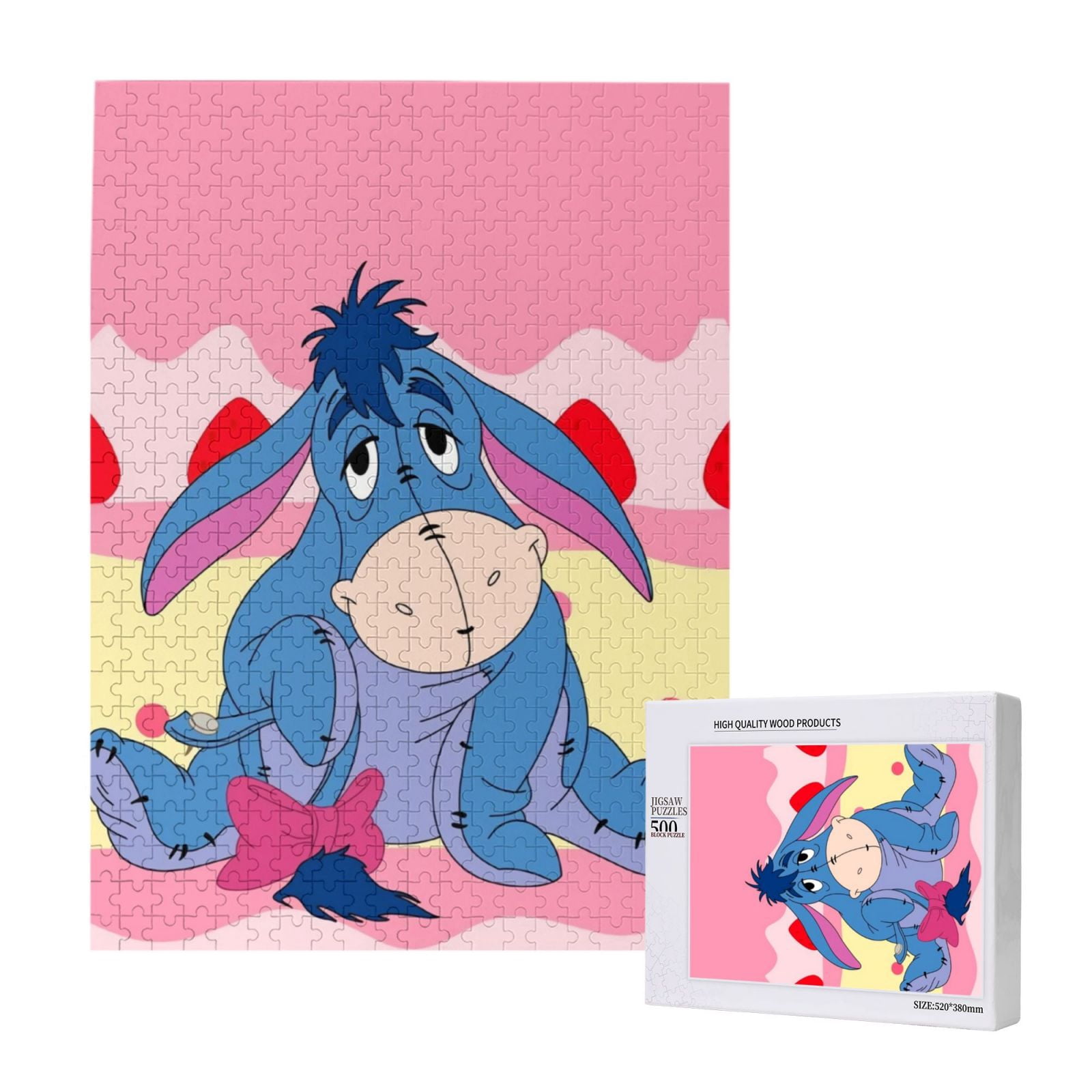 Eeyore Anime Puzzles Boys Girls Teens 300/500/1000 Piece Wooden Collage ...