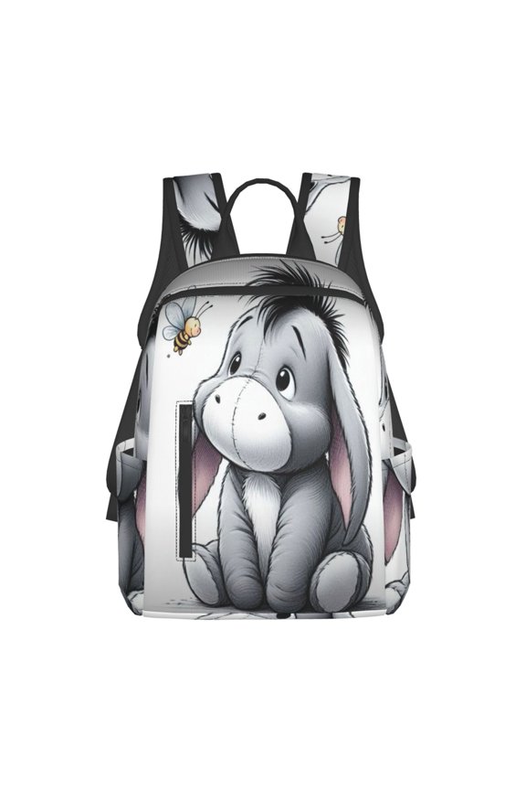 Eeyore Backpacks Cute Cartoon Lightweight Unisex Bookbag Daypack Anime Laptop Bag Rucksack for Travel Hiking School
