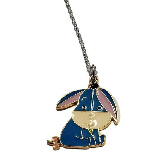Eeyore Cartoon Character Enamel Metal Pendant Necklace
