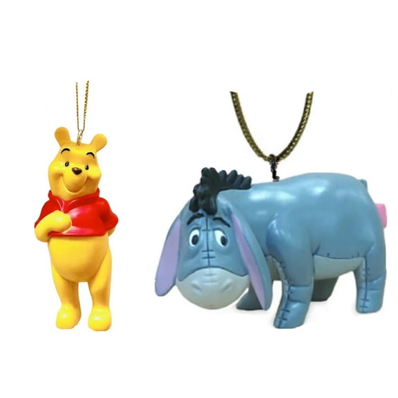Eeyore Donkey 3  Bear PVC Ornament Figure Figurine Charm Dangler Rare New