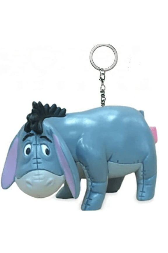 Eeyore Donkey Pvc Key Ring Keychain Figure Figurine Winnie Pooh 4" Charm