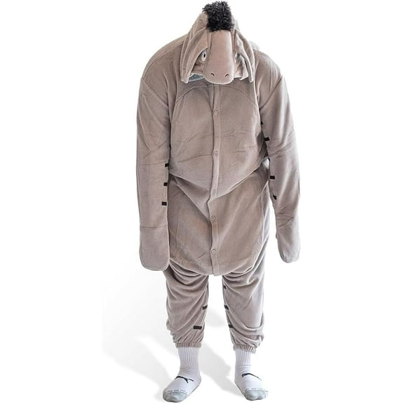 Eeyore Kigurumi Unisex Adult Onesie Pajamas Animal One Piece Costume Cosplay Sleepwear