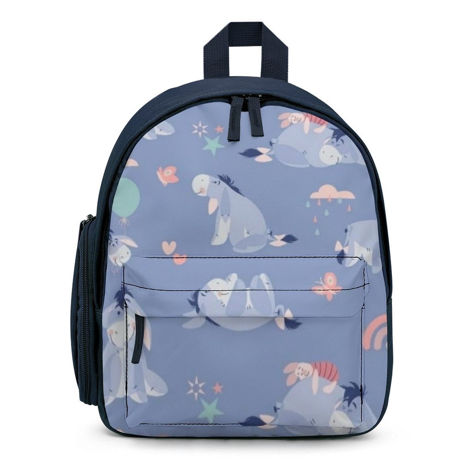 eeyore mini backpack Winnie The Pooh Exclusive Winter Plaid Pajama Sherpa | Officially Licensed | Plastic/Vegan Leather Eeyores face appears over the front pocket Winnie the Pooh Eeyore Floral