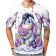 thumbnail image 1 of Eeyore Printed Short Sleeve T-Shirts Casual Graphics Tees Fashion Novelty Shirts for Men Women S, 1 of 8