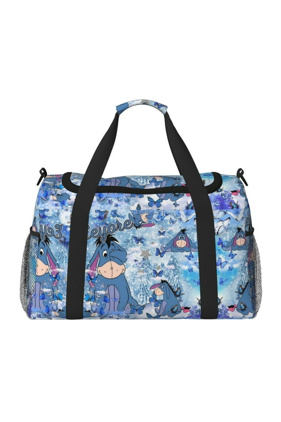 Eeyore Travel Bag for Women Men Print Duffle Bag Sport Gym Bag for Weekender Yoga Overnight