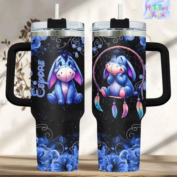 Eeyore Tumbler 40oz, Disney Eeyore Tumbler, Winnie the Pooh Gift, Gift for Eeyore Lover, Insulated Drinkware, Eeyore Merch