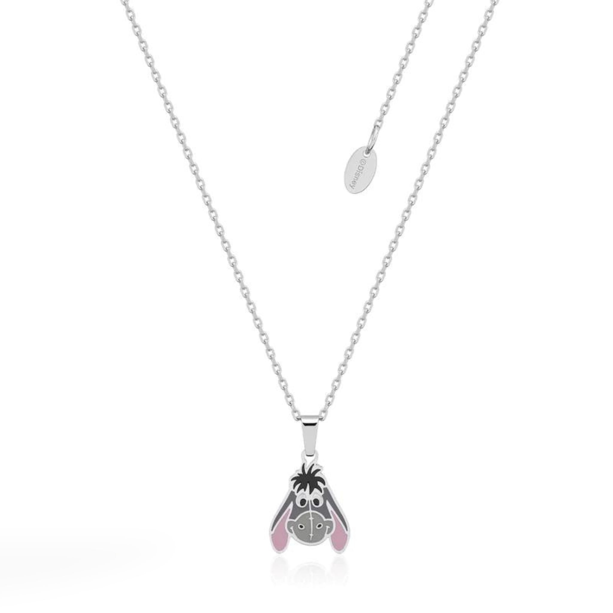 Disney Eeyore Enamel Necklace, Stainless Steel, 40cm Chain with