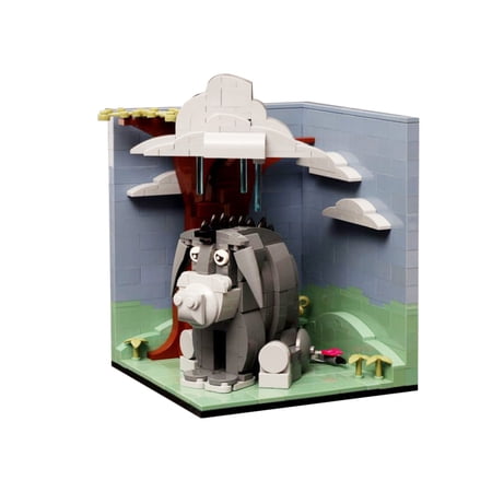 Eeyoree Habitat Building Set, MOC Cute Donkey Building Kit Compatible with Lego, Creative Gift for Fans Kids 8+ (401Pcs)
