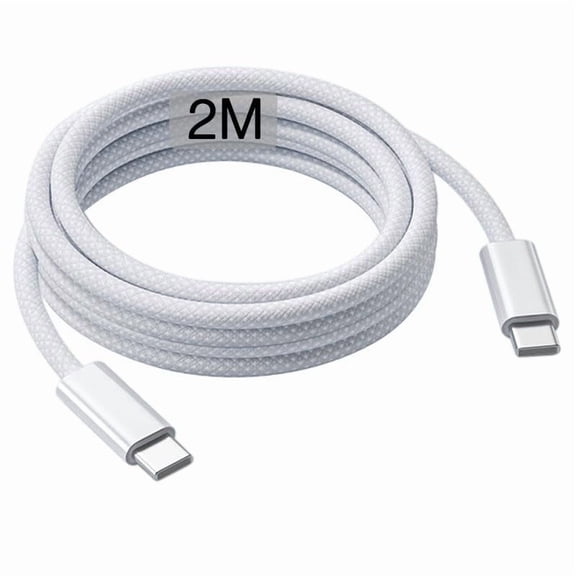 "Eeyueer 2M USB C to USB C Cable Fast Charging for iPhone 17/17E/16/15 Pro Max, iPad Pro 10/11, Google Pixel 5-9, Samsung Galaxy Z Flip 4-6, Long Cord "