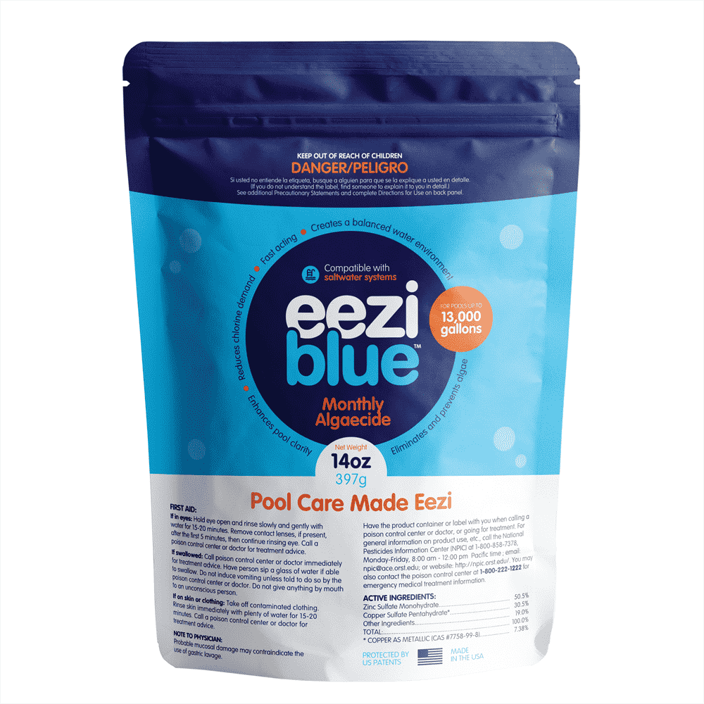 Eeziblue Monthly Pool Algaecide Pool Booster for All Algae in Above