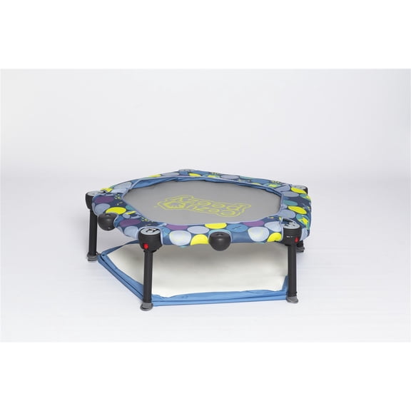 Eezy Peezy 3-in-1 Folding Ball Pit, Toddler Bouncer & Trampoline with Safety Handle, 62 Play Balls Included, Indoor/Outdoor Active Play for Babies, Toddlers & Kids Ages 10 Months-5 Years