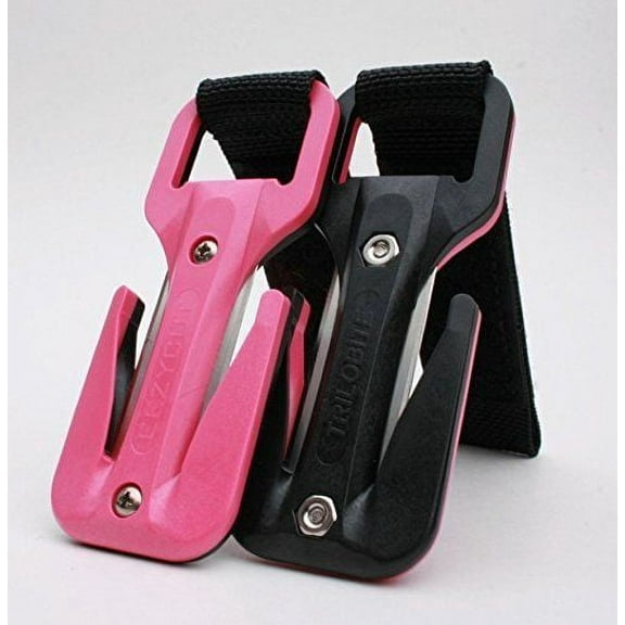 Eezycut Pink/Black (Licorice Allsort) Trilobite Knife Black Velco Flexi Pouch