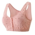 Efalow Everyday Bra Front Closure Bra for Womens Cami Lace Comfort