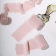 thumbnail image 1 of Efavormart 1.5" x 6 Yard - Set of 2 Blush Chiffon Ribbon Rolls For Bouquets, Wedding Invitations & Gift Wrapping, 1 of 11