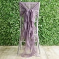 thumbnail image 1 of Efavormart 1 Set Wedding Chiffon Chair Sashes Aisle Decorations Draping Fabric Wrinkle-Free Amethyst Chair Cover for Party Ceremony Reception Floral Arrangement Banquet Outdoor Decor, 1 of 8