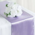 thumbnail image 1 of Efavormart 10 PCS 12"x108" Lavender Satin Table Runner, 1 of 10