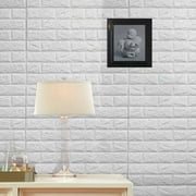Art3d 30 Pcs Peel and Stick White Brick Wallpaper Faux Foam Brick Wall  Panel（16.54 x 12.6 ）