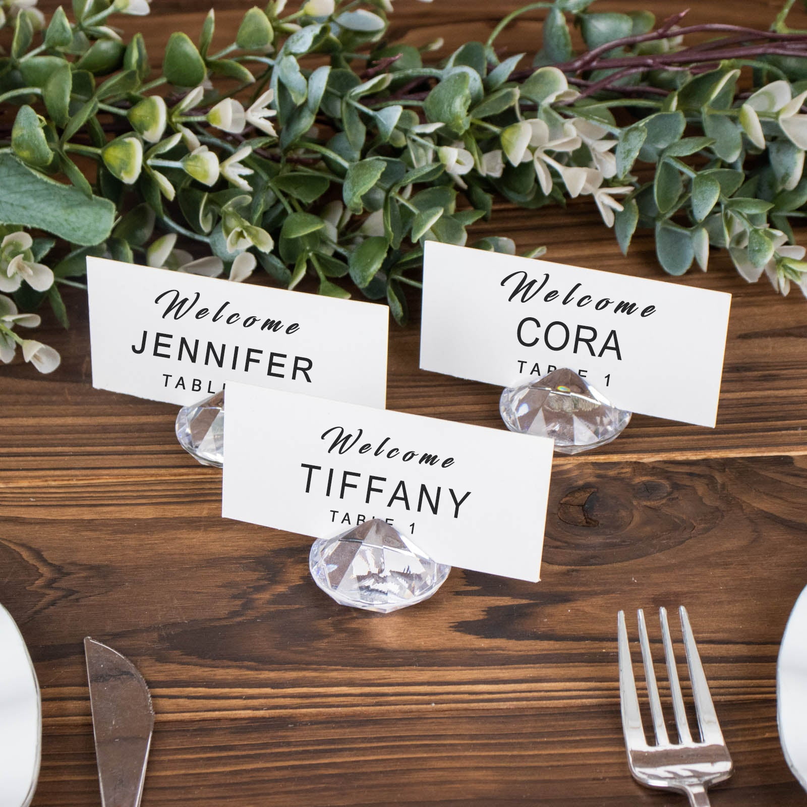 Efavormart 10 Pack Clear Plastic Crystal Wedding Table