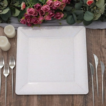 Efavormart 10 Pack | 13" Burgundy Disposable Charger Plates, Cardboard ...