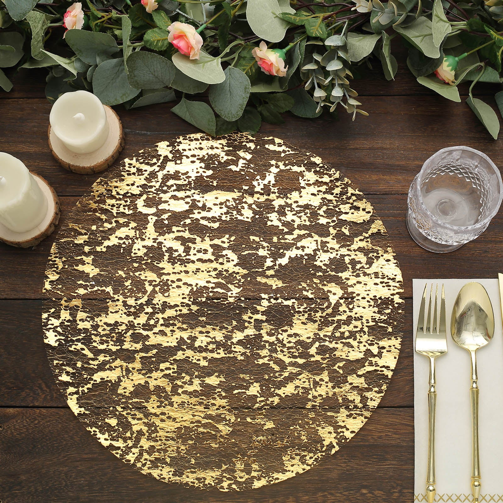Efavormart 10 Pack 13 quot Metallic Gold Luminous Mesh Foil Table Efavormart 10 Pack 13 quot Metallic Gold Luminous Mesh Foil Table