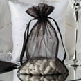thumbnail image 1 of Efavormart 10 Pack | 6"x9" Black Organza Drawstring Wedding Party Favor Gift Bags, 1 of 11